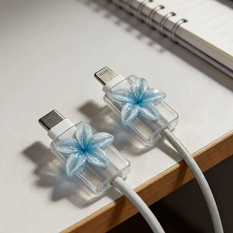 3D floral cable protector set