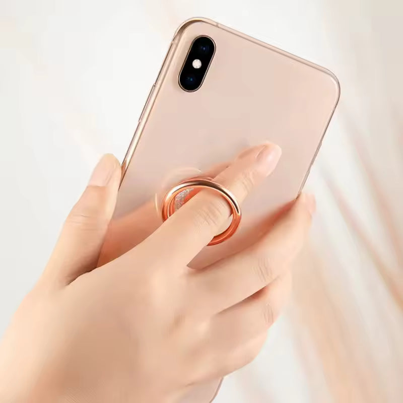 Ring phone holder attached to phone
