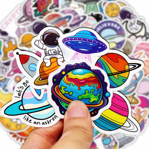 Space and planets kawaii sticker pack
