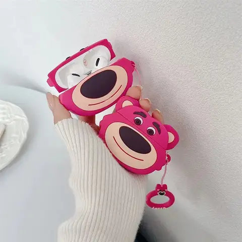 Cute 3D bear AirPods case