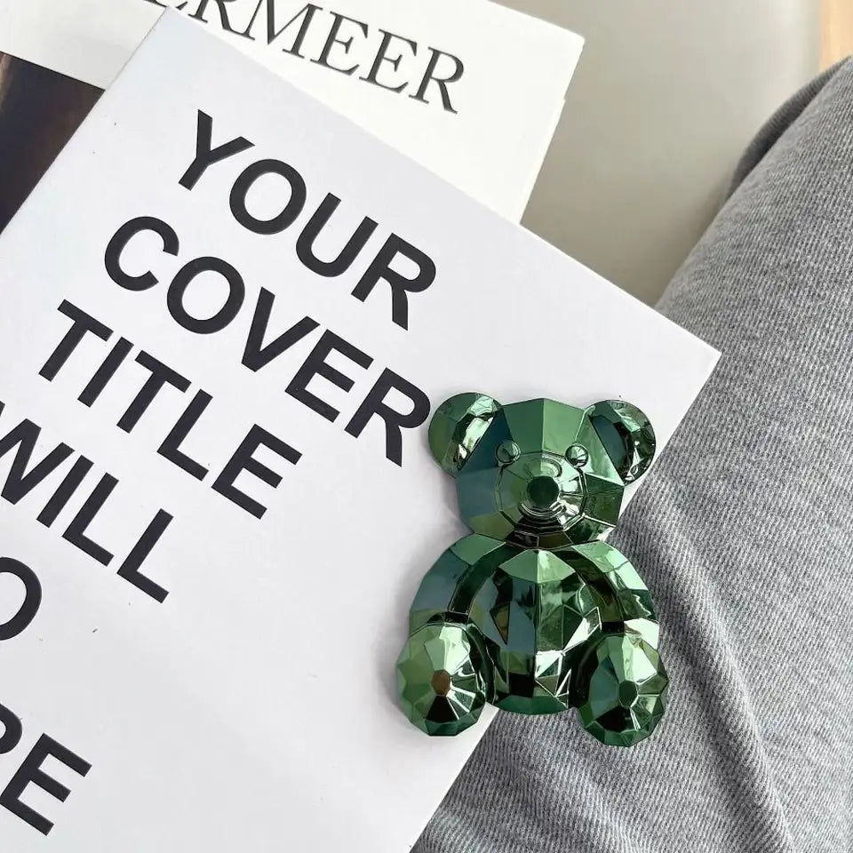 Crystal bear stand folded