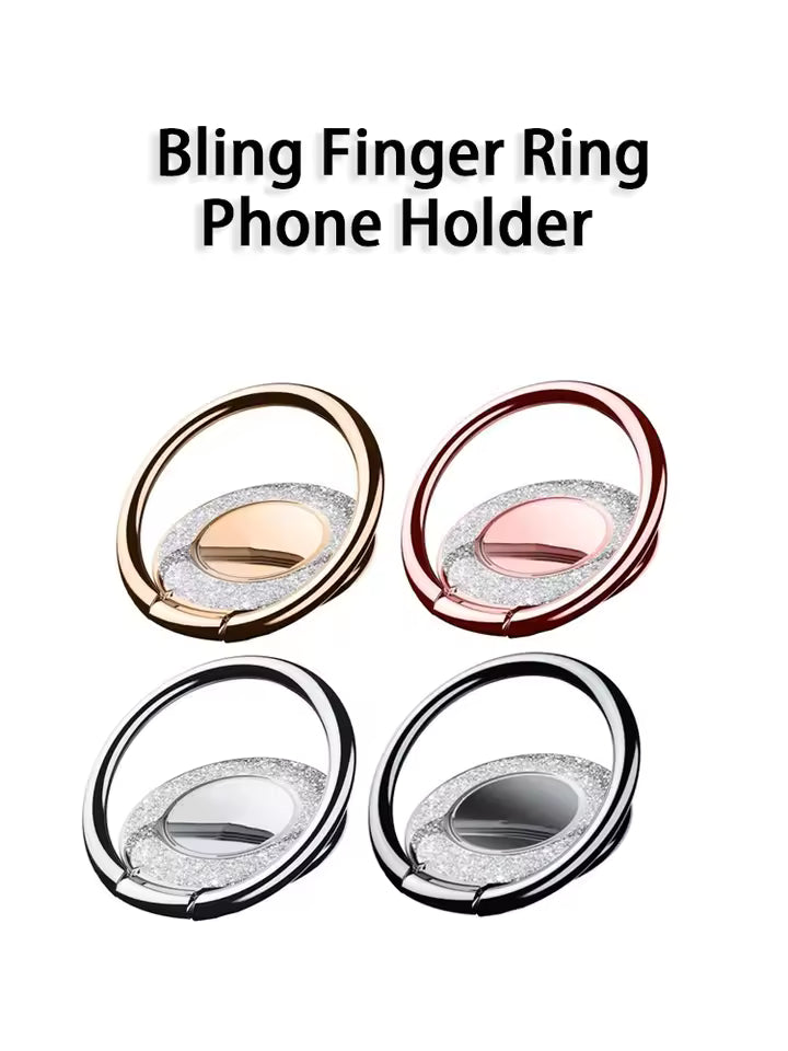 Ring phone holder in use