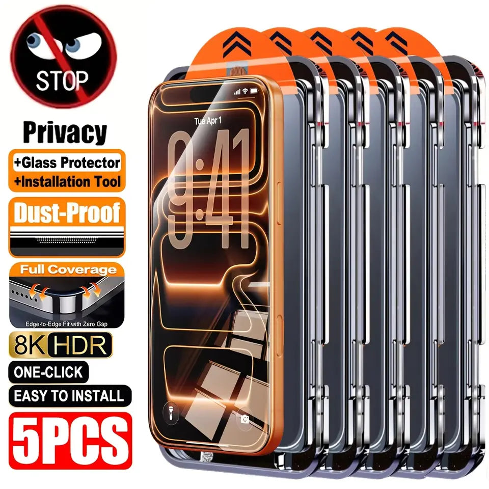 Privacy tempered glass screen protector