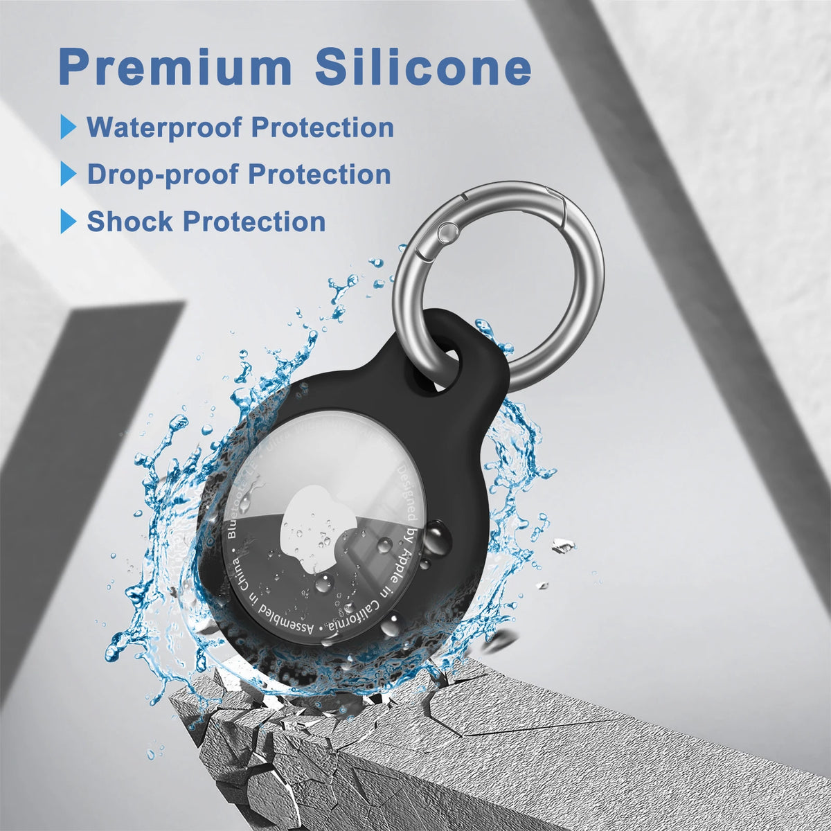 Silicone AirTag case keychain