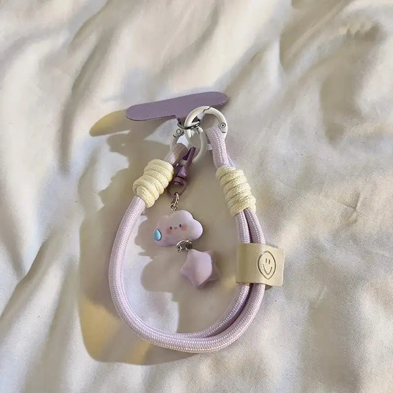 Phone charm strap on phone